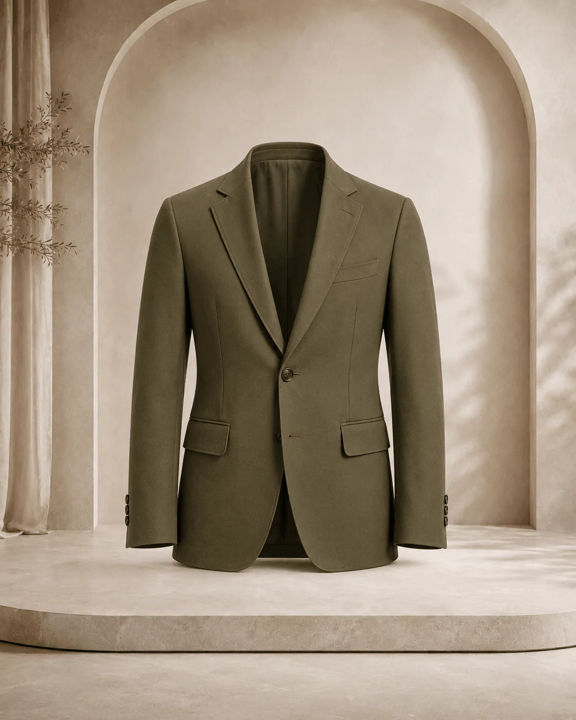 Olive Heritage Structured Blazer